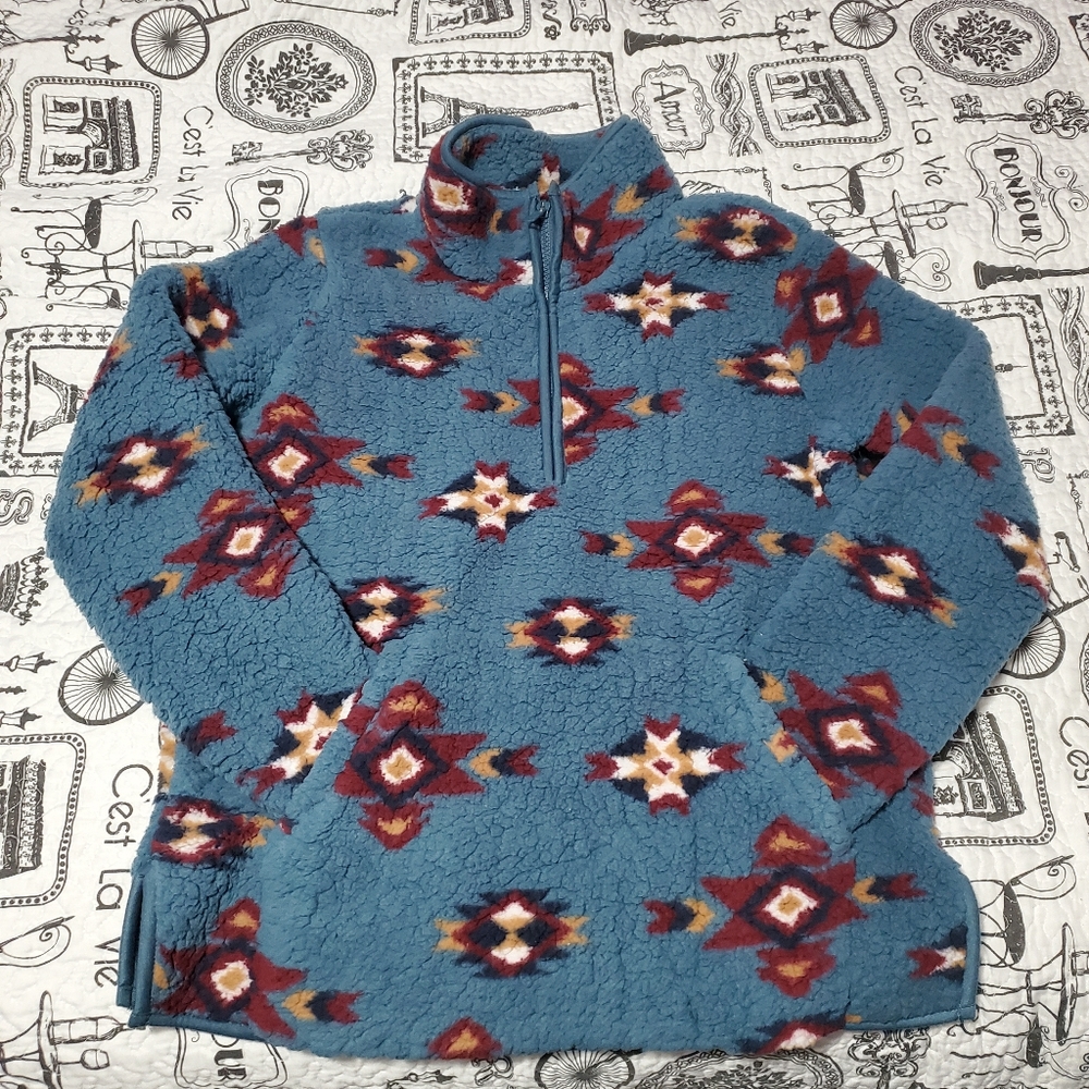 Wrangler retro quarter zip sweater